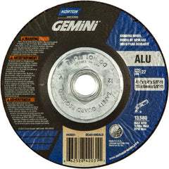 4-1/2″ × 1/4″ × 5/8″ Gemini Non-Woven Depressed Center Wheel Type 27 - Industrial Tool & Supply