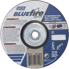 6 × 1/8 × 5/8 - 11″ BlueFire INOX/SS Fast Cut Grinding Wheel ZA 30 U Type 27 - Industrial Tool & Supply
