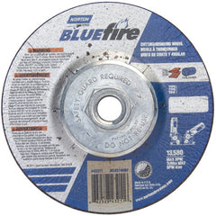 4-1/2 × 1/8 × 5/8 - 11″ BlueFire Grinding Wheel ZA 30 U Type 27 - Industrial Tool & Supply
