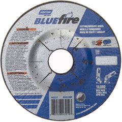 4-1/2 × 1/8 × 7/8″ BlueFire Grinding Wheel ZA 30 U Type 27 - Industrial Tool & Supply