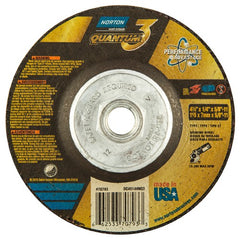 4-1/2″ × 1/4″ × 5/8″-11 - T27 - Quantum 3 Depressed Center Wheel - Industrial Tool & Supply