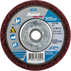 4-1/2″ × 5/8″-11 Rapid Prep Depressed Center Finishing Wheel 150-180 Grit Aluminum Oxide - Industrial Tool & Supply