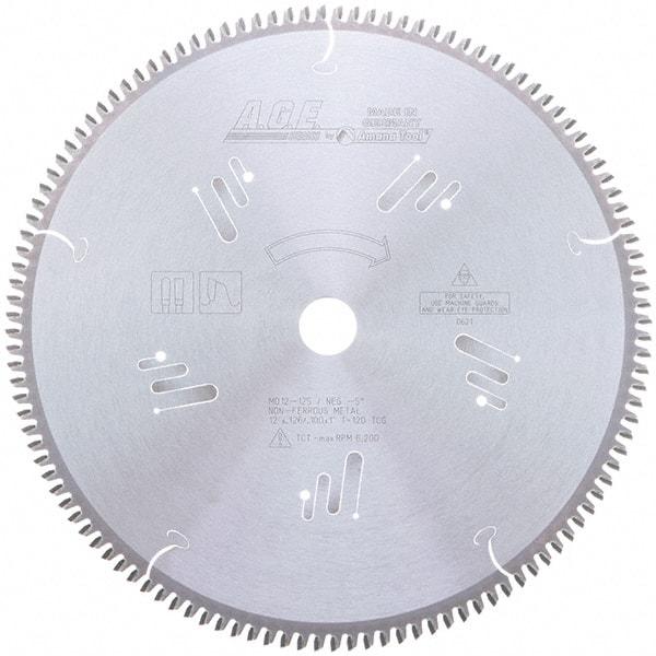 Amana Tool - 12" Diam, 1" Arbor Hole Diam, 120 Tooth Wet & Dry Cut Saw Blade - Carbide-Tipped, Clean Action, Standard Round Arbor - Industrial Tool & Supply