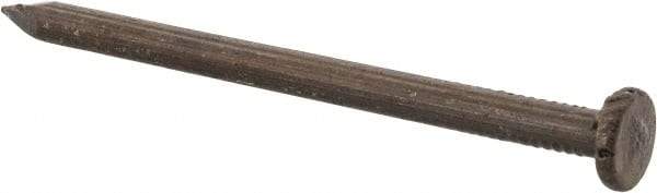 Value Collection - 9 Gauge, 2-1/2" OAL Masonry Nails - Fluted Shank, Grade 2 Steel, Uncoated - Industrial Tool & Supply