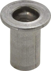 Value Collection - 5/16-18, 0.03 to 0.115" Grip, 27/64" Drill, Aluminum Standard Rivet Nut - Flat Head - Industrial Tool & Supply