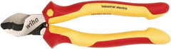 Wiha - 8" OAL, 0.28" Capacity, Cable Cutter - 1.04" Jaw Length x 1.01" Jaw Width, Cushion Grip Handle - Industrial Tool & Supply