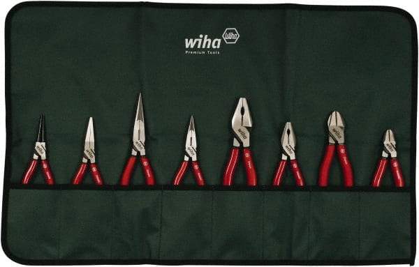 Wiha - 8 Piece Cutting Plier Set - Comes in Box - Industrial Tool & Supply