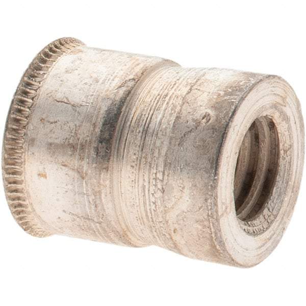 Value Collection - 5/16-18 UNC, Cadmium-Plated, Steel Knurled Rivet Nut Inserts - 0.03" to 0.09" Grip, 1/2" Drill Size, 0.528" Body Diam - Industrial Tool & Supply