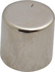 Mag-Mate - 1/2" Diam x 1/2" High Neodymium Rare Earth Magnet - 11.2 Lb Max Capacity, 200°F Max, Nickel Plated - Industrial Tool & Supply