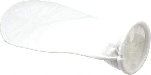 Pentair - 10 Micron, Size 4, 20 GPM Max Flow, High Efficiency Bag Filter - 4.1 Inch Diameter, 14 Inch Long, 1 Sq. Ft. - Industrial Tool & Supply