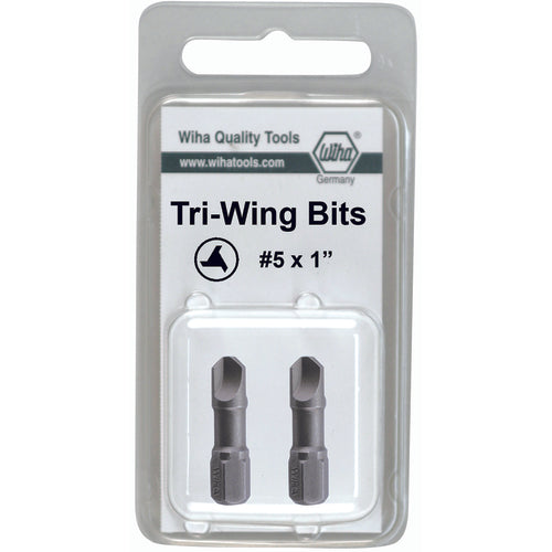 Tri-Wing Insert Bit #2 × 25mm (2 Bit Pack) - Industrial Tool & Supply