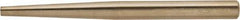 Ampco - 25/32" Nonsparking Punch - 7-3/4" OAL, Nickel Aluminum Bronze - Industrial Tool & Supply
