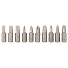10PC SLOT/PHIL/TORX BIT SET - Industrial Tool & Supply