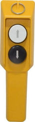 ACI - 2 Operator, Booted Head Pendant Control Station - Momentary Switch, NO/NC Contact - Industrial Tool & Supply