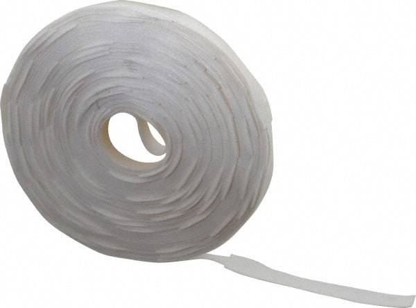 VELCRO Brand - 112 Piece 3/4" Wide x 8" Piece Length, Self Fastening Tie/Strap Hook & Loop Strap - Perforated/Pieces Roll, White, Printable Surface - Industrial Tool & Supply