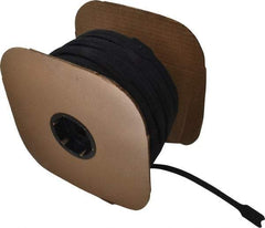 VELCRO Brand - 450 Piece 1" Wide x 12" Piece Length, Self Fastening Tie/Strap Hook & Loop Strap - Perforated/Pieces Roll, Black - Industrial Tool & Supply