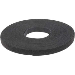 VELCRO Brand - 5/8" Wide x 25 Yd Long Self Fastening Tie/Strap Hook & Loop Roll - Continuous Roll, Black - Industrial Tool & Supply