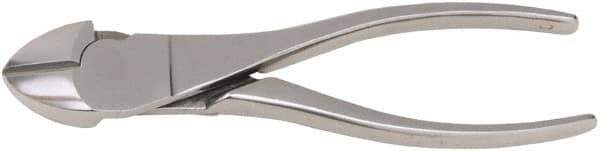 Aven - 7" OAL, 12 AWG Capacity, Diagonal Cutter - 3/4" Jaw Length x 5/8" Jaw Width, Oval Head, Stainless Steel Handle - Industrial Tool & Supply