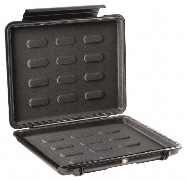Pelican Products, Inc. - 10-15/16" Wide x 10-15/16" Deep x 2-1/2" High, Laptop/Tablet Case - Black, Plastic - Industrial Tool & Supply