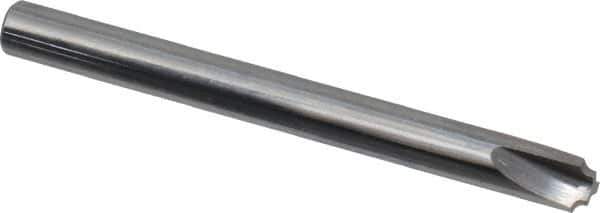 Hertel - 1/32" Radius, 3/16" Mill Diam, 3 Flute Solid Carbide Corner Rounding End Mill - Single End, Uncoated, 1/8" Tip Diam, 2" OAL, 3/16" Shank Diam - Industrial Tool & Supply