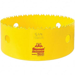 Starrett - 5-1/4" Diam, 2" Cutting Depth, Hole Saw - High Speed Steel Saw, Toothed Edge - Industrial Tool & Supply