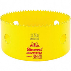 Starrett - 3-7/8" Diam, 1-5/8" Cutting Depth, Hole Saw - High Speed Steel Saw, Toothed Edge - Industrial Tool & Supply