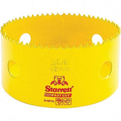 Starrett - 3-5/8" Diam, 1-5/8" Cutting Depth, Hole Saw - High Speed Steel Saw, Toothed Edge - Industrial Tool & Supply