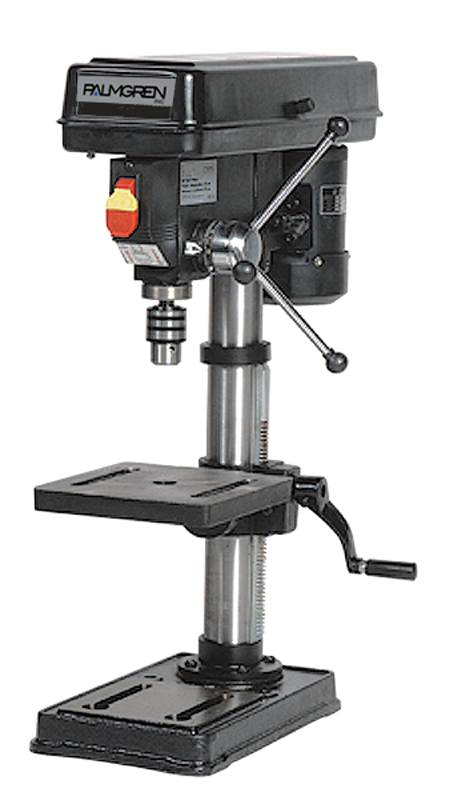10" Bench Model Drill Press; 5 Speeds; 1/3HP 115V Motor; Step Pulley Drill Press; 51lbs - Industrial Tool & Supply