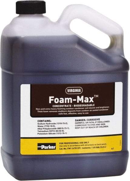 Parker - 1 Gal HVAC Coil Cleaner - For Extra Tough Cleaning Jobs - Industrial Tool & Supply