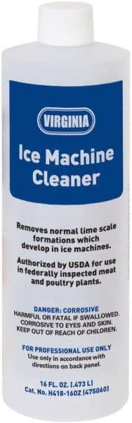 Parker - 16 oz Bottle Ice Machine Cleaner - For Ice Machines: Cube, Tube, Flake & Commercial Dishwasher - Industrial Tool & Supply