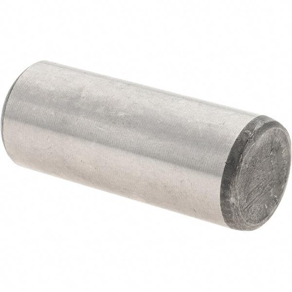 Value Collection - 1/2" Diam x 1-1/4" Pin Length Grade 8 Alloy Steel Standard Dowel Pin - C 50-58 Hardness, 51,000 Lb Breaking Strength, 1 Beveled & 1 Rounded End - Industrial Tool & Supply