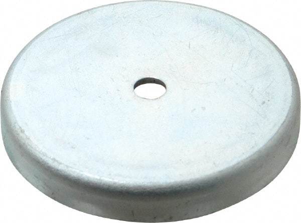 Mag-Mate - 2.63" Diam, 3/8" Cup Height, 3/8" Overall Height, 100 Lb Average Pull Force, 100 Lb Max Pull Force, Neodymium Rare Earth Cup Magnet - Through Hole Style, 9/32" Cup ID, 5/8" Magnet ID, Galvanized - Industrial Tool & Supply