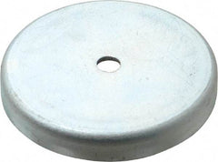 Mag-Mate - 2.63" Diam, 3/8" Cup Height, 3/8" Overall Height, 100 Lb Average Pull Force, 100 Lb Max Pull Force, Neodymium Rare Earth Cup Magnet - Through Hole Style, 9/32" Cup ID, 5/8" Magnet ID, Galvanized - Industrial Tool & Supply