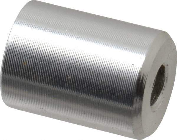 Mag-Mate - 8-32 Thread, 3/8" Diam, 1/2" High, 0.65 Lb Average Pull Force, Neodymium Rare Earth Pot Magnet - 1/4" Tapped Hole Depth, Nickel Plated, Aluminum Insulated - Industrial Tool & Supply