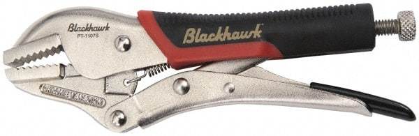 Blackhawk by Proto - 7-5/16" OAL Flat Jaw Locking Pliers - 1-25/32" Jaw Width, 5/8" Jaw Depth, Standard Handle - Industrial Tool & Supply