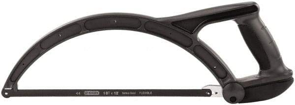 Stanley - 12" Hacksaw - 4" Throat Depth, High Impact Polypropylene Handle, Closed Grip Handle - Industrial Tool & Supply