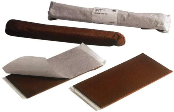 3M - 9-1/2" x 9-1/2" Pad Red Elastomer Fire Barrier Putty - 437°F Max Operating Temp, Series MPP+ - Industrial Tool & Supply
