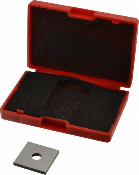 Value Collection - 0.105" Square Steel Gage Block - Accuracy Grade 0, Includes NIST Traceability Certification - Industrial Tool & Supply