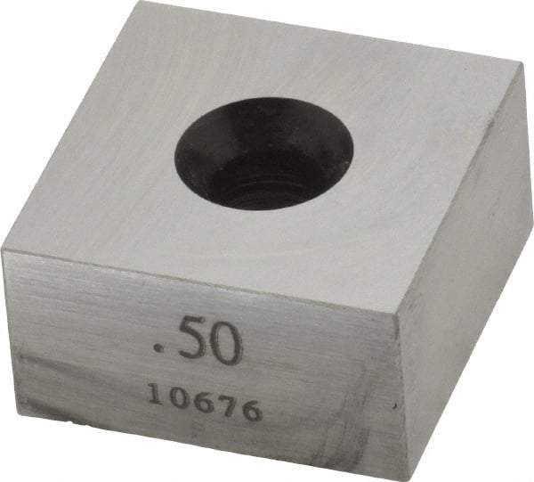 Value Collection - 0.5" Square Steel Gage Block - Accuracy Grade 0, Includes NIST Traceability Certification - Industrial Tool & Supply