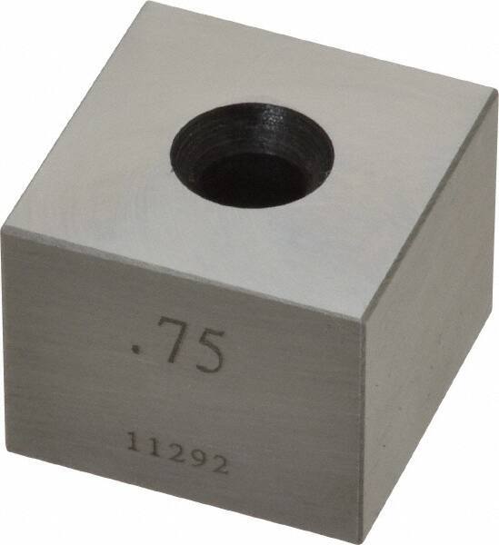 Value Collection - 0.75" Square Steel Gage Block - Accuracy Grade 0, Includes NIST Traceability Certification - Industrial Tool & Supply