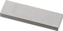 Value Collection - 0.115" Rectangular Steel Gage Block - Accuracy Grade 0, Includes NIST Traceability Certification - Industrial Tool & Supply