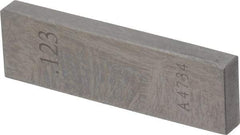 Value Collection - 0.123" Rectangular Steel Gage Block - Accuracy Grade 0, Includes NIST Traceability Certification - Industrial Tool & Supply