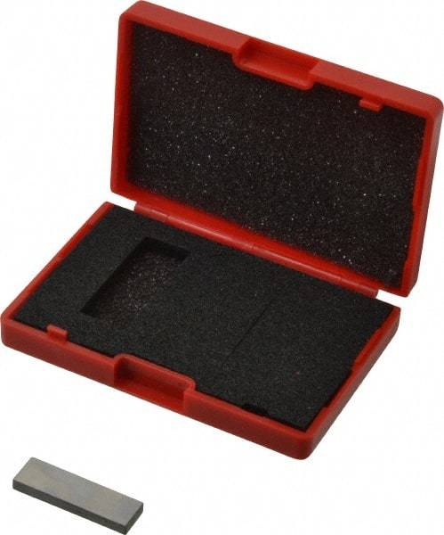 Value Collection - 0.122" Rectangular Steel Gage Block - Accuracy Grade AS-1, Includes NIST Traceability Certification - Industrial Tool & Supply