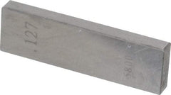 Value Collection - 0.127" Rectangular Steel Gage Block - Accuracy Grade AS-1, Includes NIST Traceability Certification - Industrial Tool & Supply