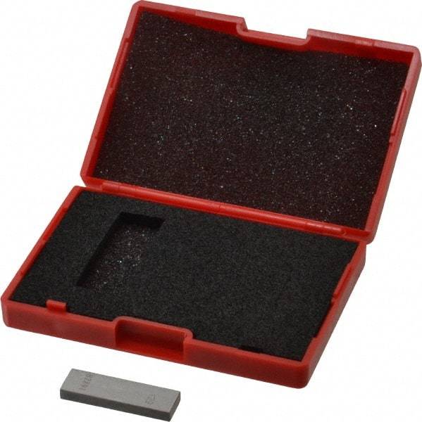 Value Collection - 0.129" Rectangular Steel Gage Block - Accuracy Grade AS-1, Includes NIST Traceability Certification - Industrial Tool & Supply
