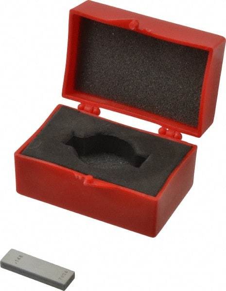 Value Collection - 0.148" Rectangular Steel Gage Block - Accuracy Grade AS-1, Includes NIST Traceability Certification - Industrial Tool & Supply