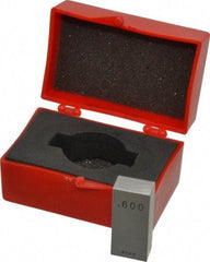 Value Collection - 0.6" Rectangular Steel Gage Block - Accuracy Grade AS-1, Includes NIST Traceability Certification - Industrial Tool & Supply