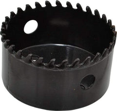 Starrett - 3-3/8" Diam, 1-5/8" Cutting Depth, Hole Saw - Carbide-Tipped Saw, Toothed Edge - Industrial Tool & Supply