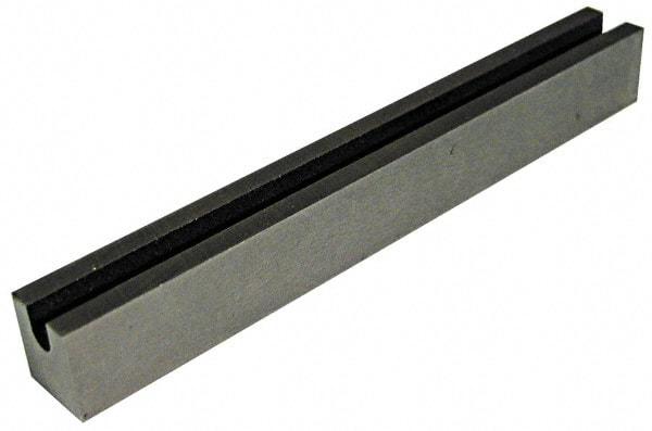 Eclipse - 1/4" Channel Width, 5" Long, 7 kg Max Pull Force, Rectangle Alnico Channel Magnet - 5/8" Overall Width, 550°C Max Operating Temp, 3/8" High, Grade 5 Alnico - Industrial Tool & Supply