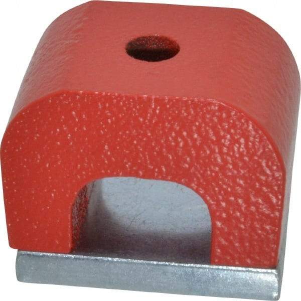 Eclipse - 3/16" Hole Diam, 1-1/8" Overall Width, 3/4" Deep, 3/4" High, Alnico Power Magnets - 1,022°Fahrenheit Max Operating Temp - Industrial Tool & Supply
